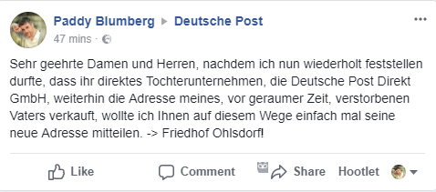 Wenn einem mal so leicht der Hut hochgeht,